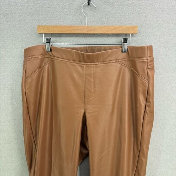 J. Jill Faux Leather Sim Leg Pants Trousers size XL - Picture 5 of 10